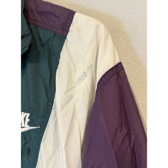 Vintage Nike Air Windbreaker Jacket Men's Medium Green Purple White - Picture 8 of 8